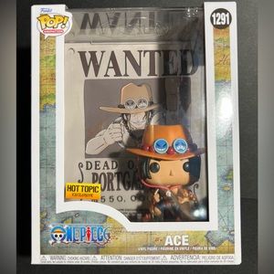 🔥FUNKO POP🔥 ONE PIECE ACE HOT TOPIC EXCLUSIVE #1291 NIB